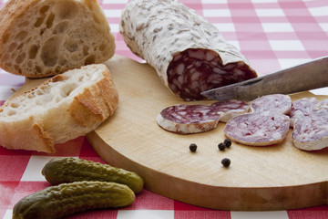 tranches de saucisson