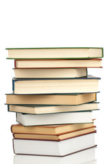 books isolated on white