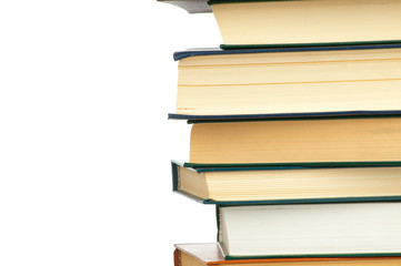 books isolated on white