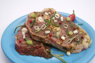 mariniertes Lammfleisch