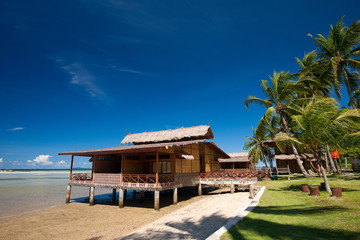 Beautiful traditional Indonesian chalet in an island resort