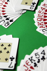 bridge playing - all four hands