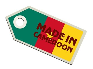 vector label Made in Cameroon