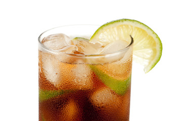Cuba libre alcohol cocktail