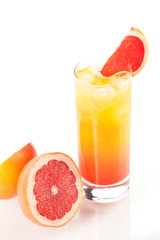 Tequila sunrise alcohol cocktail