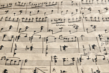 Old handwritten notes