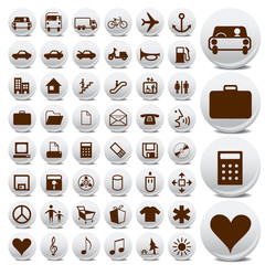 Business icons vector set