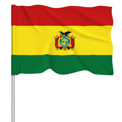 Flaggenserie-Südamerika Bolivien