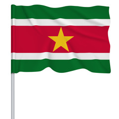 Flaggenserie-SŸdamerika Surinam