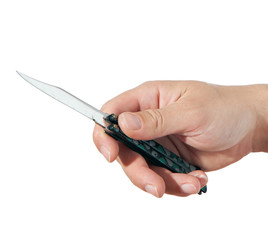 knife in hand