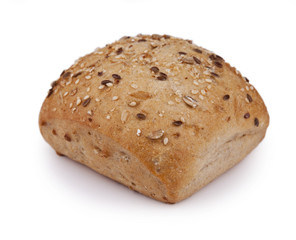 Brötchen, Semmel isoliert auf weißem Hintergrund