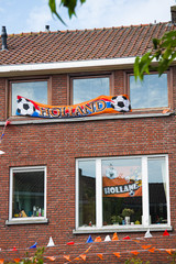 Support of Dutch soccerteam in the Netherlands