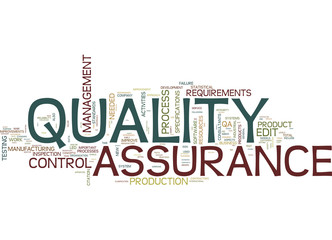 Quality Assurance concepts