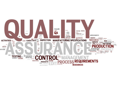 Quality Assurance collage of word concepts