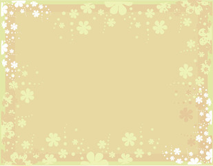 Tan pink flower scatter background
