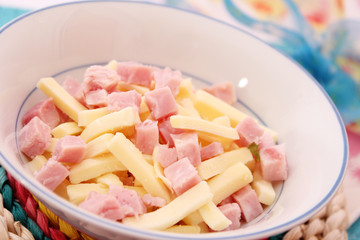 Schinken mit Käse