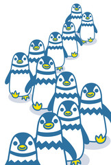 ペンギンの行列