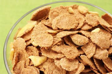 Cereal in bowl close-up