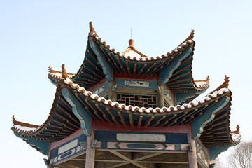 Naklejka premium top of pavilion