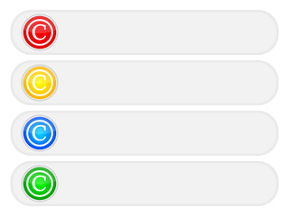 copyright web buttons