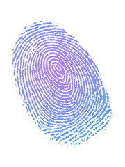 Fingerprint in gradient color