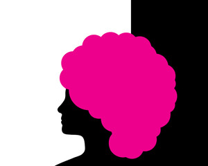Woman with Pink Hair