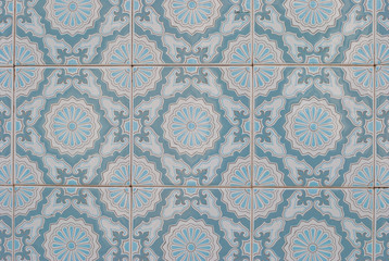 Traditional Portuguese glazed tiles