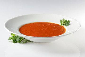 Soupe Tomate Assiette