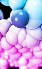 3D, Abstrakte Grafik aus Kugeln