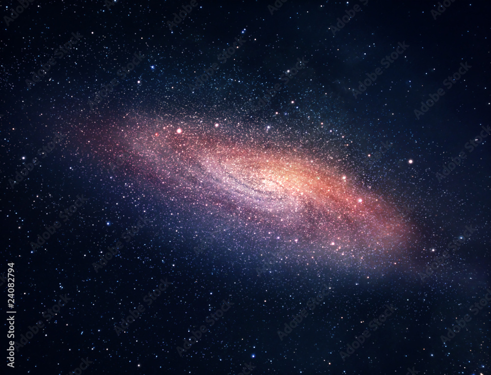 Wall mural distant galaxy