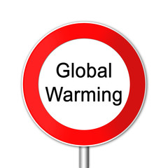 sign global warming, button,