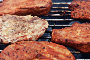 grilled steaks