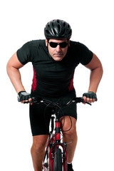 Obraz na płótnie Canvas Cyclist Riding Bike