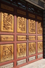 traditional chinese encarved doors