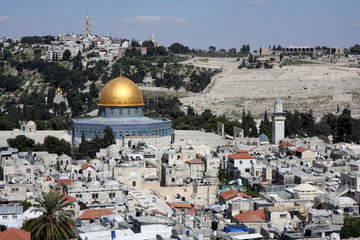 Naklejka premium Temple mount in Jerusalem