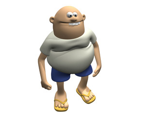 Cartoon Character Man With Belly 3