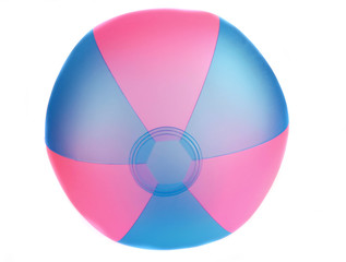 Obraz premium Beach ball on white background