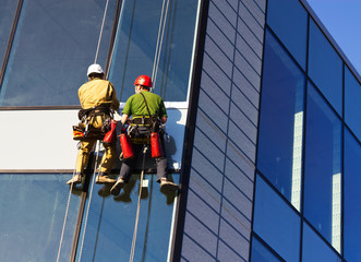 Two window cleaners