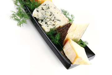 delicatessen cheese on plate