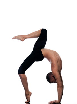 Man Portrait Gymnastic Acrobatics Balance