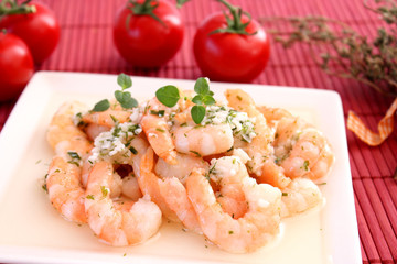 Garnelen in Knoblauch&ouml;l