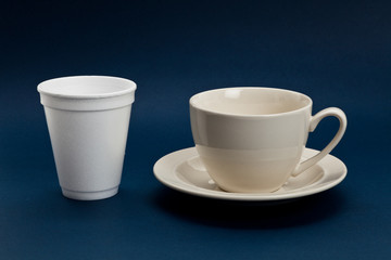 Disposable Cup and Coffee Cup