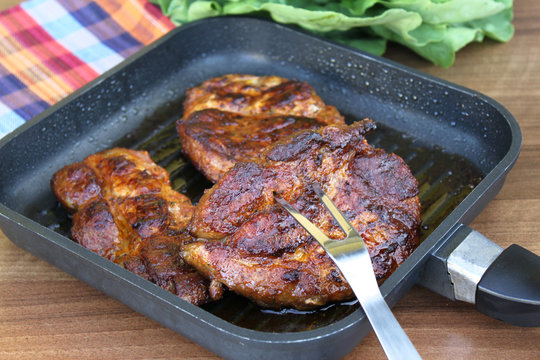 Steak in der Pfanne