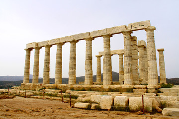Fototapeta premium Temple of Poseidon at Cape Sounion near Athens, Greece