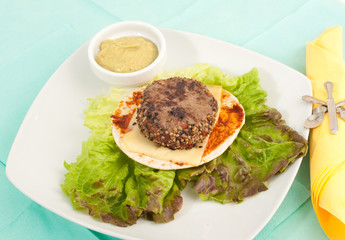 Pfeffersteak auf Fladen