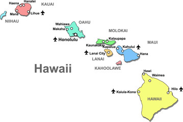 Hawaii map
