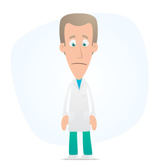 Sad doctor