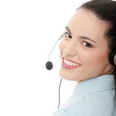 Call center woman