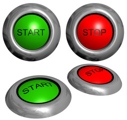 Start and stop buttons
