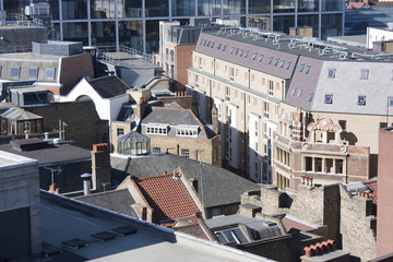 rooftops and skyline in london